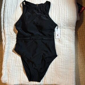 Shade and Shore Classy Black Womens Swimsuit